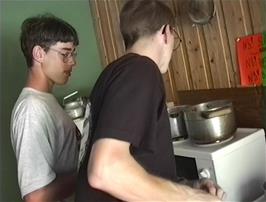 Graham inadvertently cut the top off his boil-in-the-bag ready meal before putting it in the pan of water
